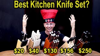 Best Knife Set 20 vs 250 Japanese Knives [upl. by Steffane899]