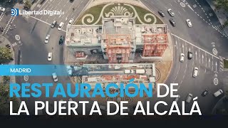 Así ha sido la restauración de la Puerta de Alcalá en Madrid [upl. by Nylrem593]