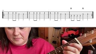 Cripple Creek Beginner Guitar Lesson  Chords and Note By Note walk through [upl. by Nigrom]