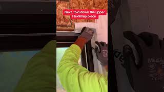 How to Install FlexWrap at the Head of Recessed Window Corners using the Dog Ear Method [upl. by Rochette]