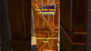 Texas Style Safety When Building Easement Gates  Fence Construction [upl. by Feucht614]