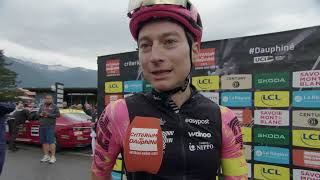 Neilson Powless  Interview at the start  Stage 7  Critérium du Dauphiné 2024 [upl. by Lienad]