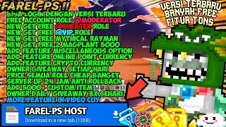 FREE MRAY⁉️ INI SERVER GILA BENER😋  GROWTOPIA PRIVATE SERVER TERBARU  GTPS TERBARU 2024  FARELPS [upl. by Atterbury149]