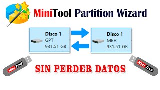 Convertir Partición MBR a GPT Sin perder datos [upl. by Montano]