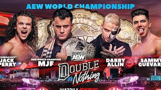 MJF Vs Darby Allin Vs Sammy Guevara Vs Jack Perry  Double Or Nothing 2023  Highlights [upl. by Ayerdna]