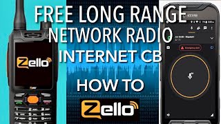 License free long range network radio Internet cb radio Zello walkie talkie App [upl. by Asihtal]