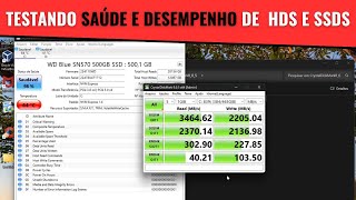 Teste de Desempenho e Saúde de HDs e SSDs [upl. by Vale]