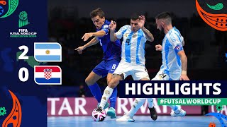 Argentina v Croatia  FIFA Futsal World Cup 2024  Round of 16  Highlights [upl. by Verlee913]