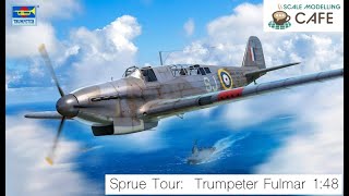 Sprue Tour Trumpeter Fairey Fulmar Mk1 148 [upl. by Ilehs709]