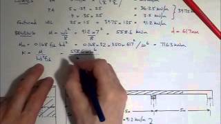 RC Beam Design EC2  Worked example  main reinforcement [upl. by Kieger]