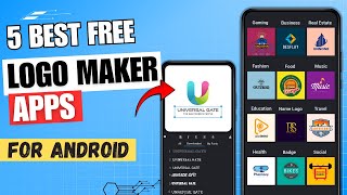 5 Best Free Logo Maker Apps For Android 🔥 ✅  Logo Creator App [upl. by Michaela]