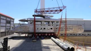 Moving Dynamiqs superyacht GTT 130 [upl. by Acsot644]