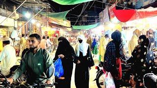 Jhelum 🇵🇰 Pakistan Eid Shopping Full HD Video  Jhelum City Amazing Walking Tour 2024 [upl. by Dibbell]