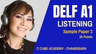 DELF A1 Comprehension orale Sample paper 3  DELF A1 Listening Practice Test Online [upl. by Ajuna977]