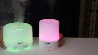 ESSENTIAL OIL DIFFUSERS 🌺 300ml vs 500ml Aromatherapy Review 👈 [upl. by Annot]