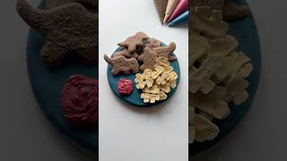 Dino nuggies cookie🦕🦖 recipes and supplies linked in my bio cookiedecorating asmr satisfying [upl. by Felice]