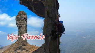 Vajir pinnacle  वजीर सुळका  set up day  trekking  rock climbing  Maharashtra [upl. by Eissat]