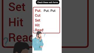 Lets Learn English Verb Forms Verbs  English Grammar verbs verbforms Englishgrammar learn [upl. by Bassett]