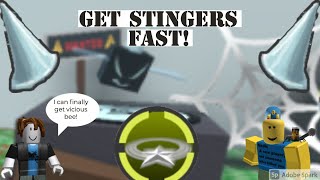 How to Get Stingers Fast  Bee Swarm Simulator [upl. by Resaec851]