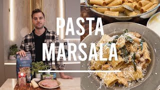 En krämig gräddig och god kycklingpasta  PASTA MARSALA [upl. by Marcin]