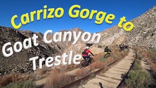 Carrizo Gorge adventure ride to Goat Canyon Trestle bridge thru 8 tunnels [upl. by Sadonia]