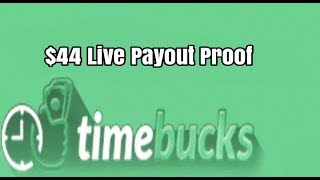 ​TimeBucks Payment Proof  paypal Showup [upl. by Darryl]