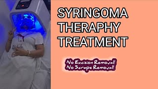 SYRINGOMA THERAPHY TREATMENT  PAIN LESS NO EXCISION NO LAZER REMOVING SYRINGOMA THRU THERAPHY [upl. by Aderfla]