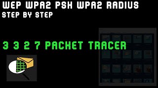 3 3 2 7 Packet Tracer WEP  WPA2 PSK  WPA2 RADIUS  Step by Step Guide 💻💾 [upl. by Etteniotna483]