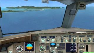 757 landing in Princess Juliana  cockpit view [upl. by Brunelle]