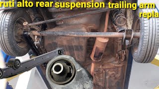 how to replace maruti alto rear suspension trailing arm [upl. by Magnus]