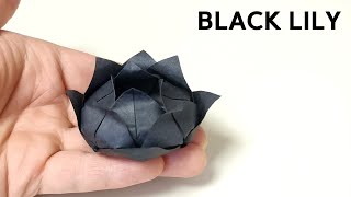 쉽고 예쁘다 흑수련 접기  꽃 종이접기  flower origami [upl. by Ilak]