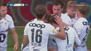 Nicklas Bendtner scores amazing quottrivelaquot goal MoldeRosenborg [upl. by Llechtim99]