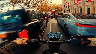 Autumn Lunchtime Cruise  Triumph Scrambler 900  Raw Exhaust 4K [upl. by Llenwahs]