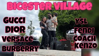 Bicester Village Shopping bicestervillage Gucci  Dior  Versace  YSL  London UK [upl. by Milewski]