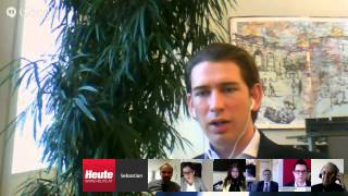 Hangout mit Josef Ostermayer und Sebastian Kurz [upl. by Delinda897]