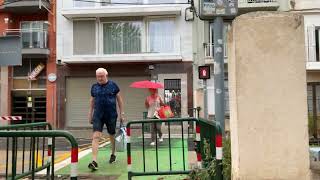 Calella level crossing Spain [upl. by Selmore]