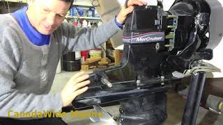 How to remove amp install a Mercruiser Alpha 1 Gen 2 sterndrive to inspect Bellows amp Gimbal bearing [upl. by Codd]