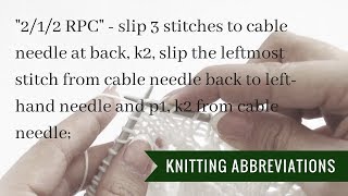 Knitting instructions 212 RPC  Pattern Duchess [upl. by Malamud]