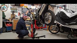 Abba Skylift Review amp Demo on BMW Motorcycle FR Subt [upl. by Jaf]