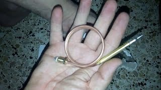 تبديل حساس الأمان أو المزدوجة الحرارية لمدفئة الغازالطبيعي thermocouple [upl. by Airla866]