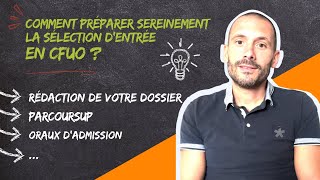 Comment préparer sereinement la sélection dentrée en CFUO  Spécial Etudes Orthophonie [upl. by Welker]