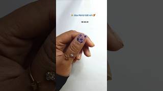 Blue floral nail art naildesigns nailart shorts [upl. by Ankney]