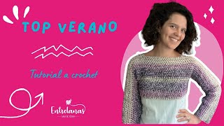 Tutorial A Crochet  Top Verano  Tejido de Malla [upl. by Repard]