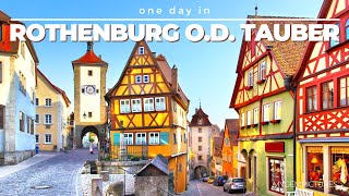 ONE DAY IN ROTHENBURG OB DER TAUBER GERMANY  4K  Take a trip to a thousand years of history [upl. by Browning664]