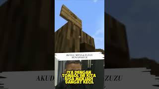 Akudav mipan dan zuzuzu menjadi kecil di minecreft minecraft videoreaction roblox videoshort [upl. by Hylan]