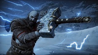 God of war ragnarok  Avenger Thor vs Kratos Boss Fight PS5 4K HDR [upl. by Ateloj]