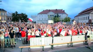 Bramka Roberta Lewandowskiego Polska  Portugalia  Kino Letnie Kielce 2016 [upl. by Ot]