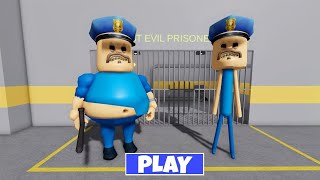 FAT BARRY VS SKINNY BARRY IN BARRYS PRISON RUN  WALKTHROUGH GAMEPLAY SCARY OBBY roblox obby [upl. by Callery171]