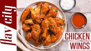 How To Make Crispy Baked Chicken Wings  Bobbys Kitchen Basics [upl. by Magner]