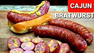 Bratwurst Recipe  Jalapeno Cheddar Cajun Brats [upl. by Albrecht262]